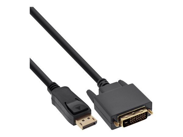 InLine Cavo DisplayPort maschio a DVI-D 24+1 maschio - 0,3m - dorato - nero