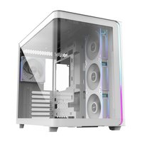 FSP M580 Plus weiss Tempered Glass - Midi/minitower - ATX