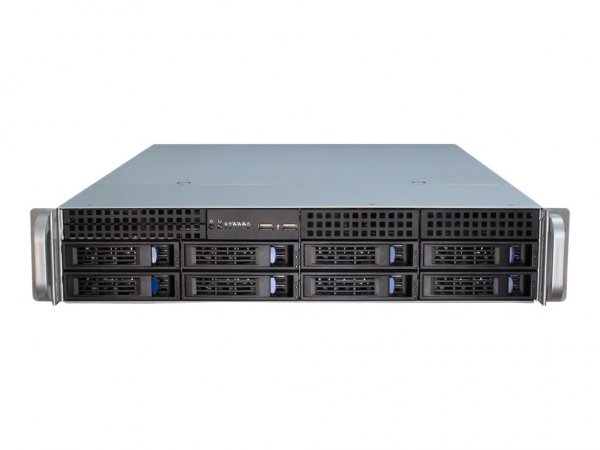 Inter-Tech IPC 2U-2408 - Supporto - Server - Nero - Acciaio inossidabile - ATX - EATX - micro ATX -