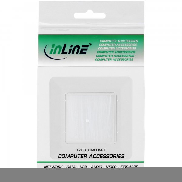 InLine Cornice passacavi a spazzole per scatola a muro