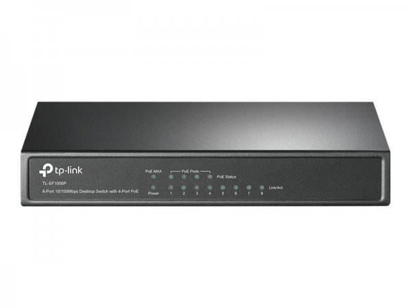 TP-LINK TL-SF1008P - Non gestito - Fast Ethernet (10/100) - Full duplex - Supporto Power over Ethern