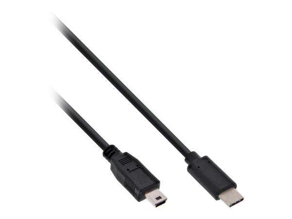InLine Cavo USB 2.0 Mini - Cm/ B M - nero - 3A@1m - 0,5A@5m - 5m
