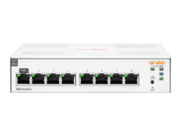 HPE Networking Aruba Instant On 1830 8G - Gestito - L2 - Gigabit Ethernet (10/100/1000) - Full duple