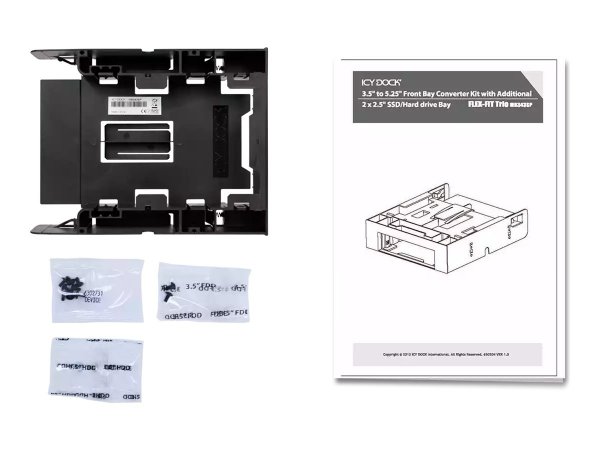 Icy Dock MB343SP - Plastica - Nero - 148,5 mm - 170 mm - 41,3 mm - 115 g