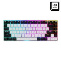 Sharkoon SKILLER SGK50 S3 wei. RU-Layout. Gateron Yellow - Tastiera - 85 tasti