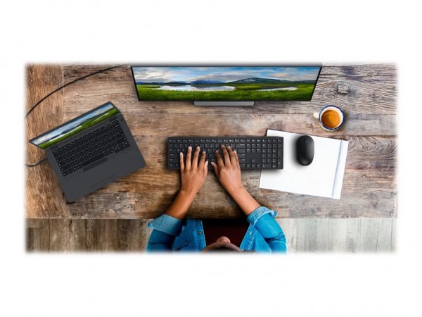 Dell Tastiera e mouse Pro - KM5221W - Inglese (Stati Uniti internazionale) (QWERTY) - neri - Full-si
