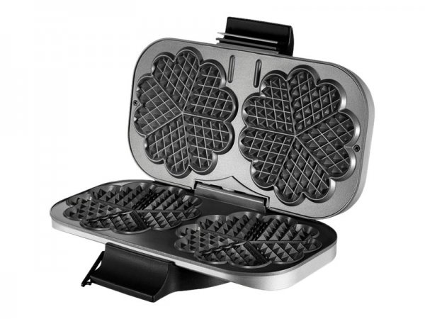 UNOLD 48241 - 2 waffle - Cuore (forma) - Nero - Argento - Metallo - 0,95 m - Nero