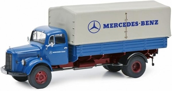 Schuco- Modellino di Auto, Medium, 452667900 Mercedes-Benz L3500 Blu
