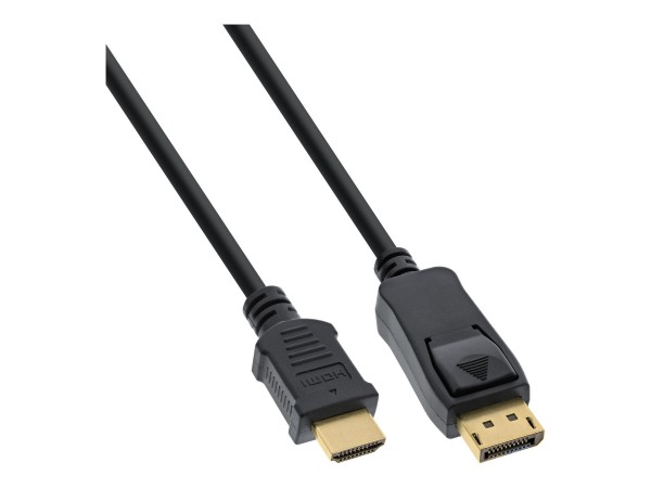 InLine Cavo DisplayPort 1.1 maschio a HDMI maschio - dorato - nero - 7,5m