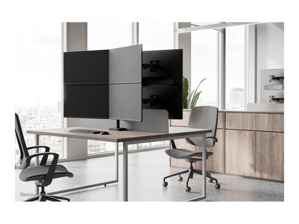 Neomounts Nero Quadruple monitor arm 10-32"
