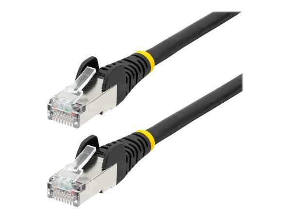 StarTech.com Cavo Ethernet CAT 6a - 2m - Nero - Cavo di rete LAN Low Smoke Zero Halogen (LSZH) - 10G
