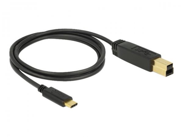 Delock 83675 - 1 m - USB C - USB B - USB 3.2 Gen 2 (3.1 Gen 2) - 10 Gbit/s - Nero