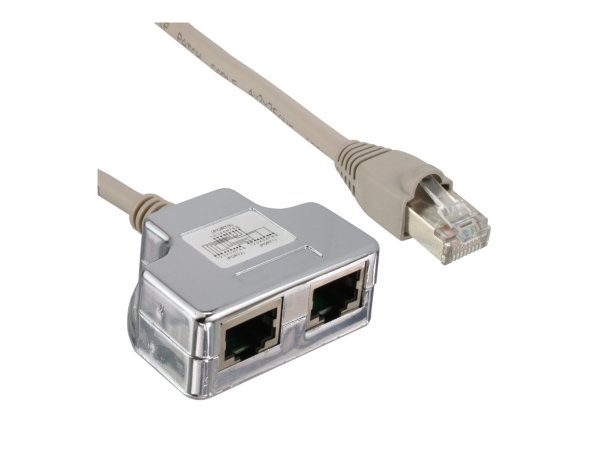 InLine Duplicatore di porte Cat.5e - da spina RJ45 a 2x presa RJ45 - 0,15m