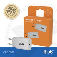 Club 3D CAC-3020 USB Ladegerät 30 W Weiß Innenbereich