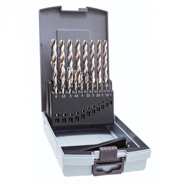 ALPEN-MAYKESTAG 0000110319100 HSS Metall-Spiralbohrer-Set 19teilig 1 mm 1.5 2 2.5 3