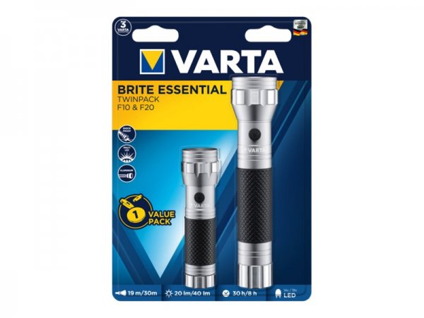 Varta LED Taschenlampe Brite Essential Twinpack - Torcia elettrica