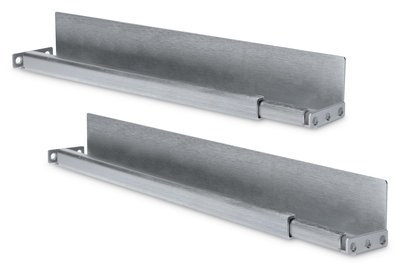 DIGITUS Guide di scorrimento con supporto a L per armadi di rete da 483 mm (19") - 100 kg - Acciaio