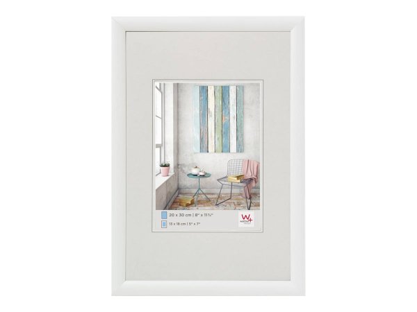 walther design KP050W - Plastica - Bianco - Cornice per foto singola - 40 x 45 cm