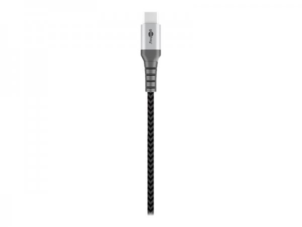 Goobay 49297 - 2 m - USB C - USB A - USB 2.0 - 0,48 Gbit/s - Nero - Grigio