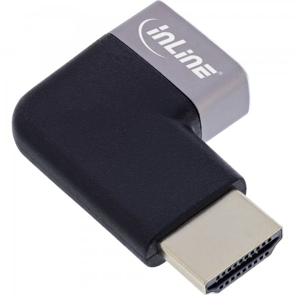 InLine adattatore HDMI - spina/presa HDMI A - 8K UHD - 90° sinistra