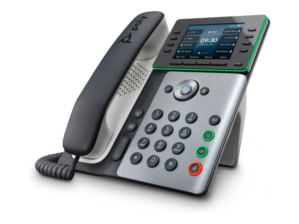 Poly Telefono IP Edge E320 abilitato per PoE - IP Phone - Nero - Cornetta cablata - 8 linee - IPS -