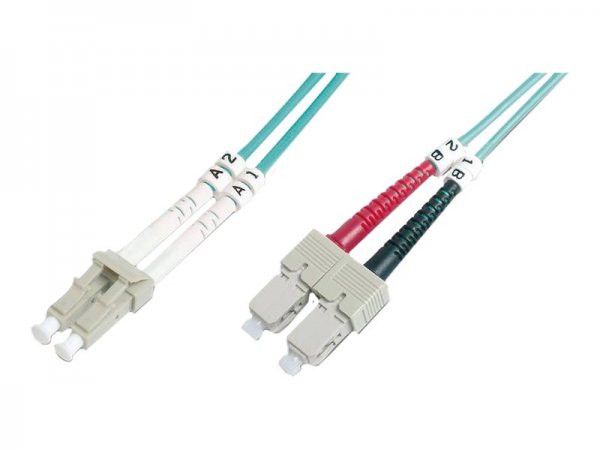 DIGITUS Cavo patch multimodale LWL - OM4 - LC/SC - 1 m - I-VH - OM4 - LC - SC