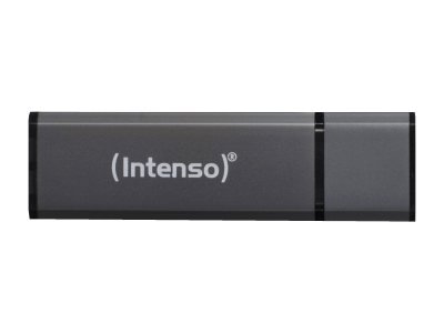 Intenso Alu Line - 4 GB - USB tipo A - 2.0 - 28 MB/s - Cuffia - Antracite