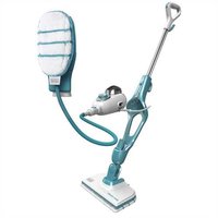 Black & Decker 9IN1 Steam-mop - Scopa a vapore - 0,5 L - Turchese - Bianco - 6 m - 1300 W - Superfic