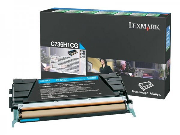 Lexmark C736H1CG - 10000 pagine - Ciano - 1 pz