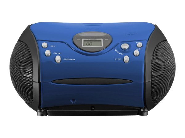 Lenco SCD-24 - Digitale - FM - Lettore - CD - LCD - Nero - Blu