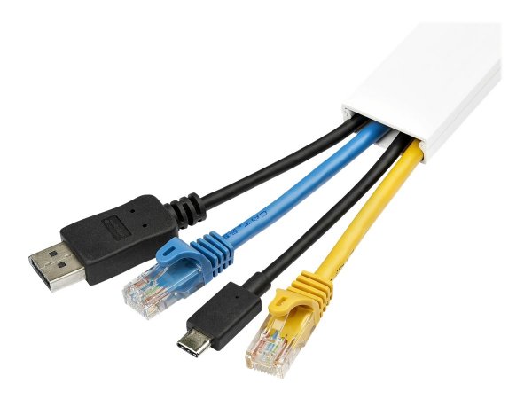 StarTech.com Solida canalina per la gestione dei cavi con nastro adesivo e coperchio - 32mm P x 11mm