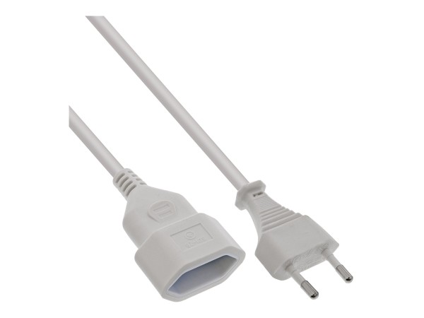 InLine Prolunga Euro - da spina Euro ad attacco Euro - bianca - 0,5 m