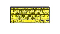 Logickeyboard LKB-LPBY-BTON-DE - Mini - Wireless - Bluetooth - QWERTZ - Nero - Giallo