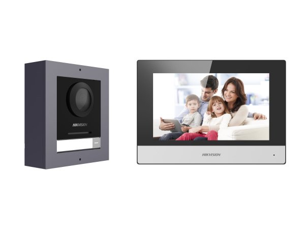 Hikvision DS-KIS602(B) - 17,8 cm (7") - LCD/TFT - 1024 x 600 Pixel - Capacitivo - 2 MP - 1920 x 1080