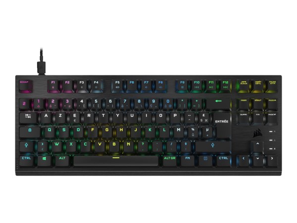 Corsair K60 PRO - Cablato - USB - Interruttore a chiave opto-meccanico - QWERTZ - LED RGB - Nero