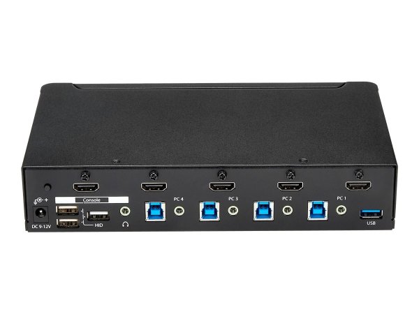 StarTech.com Switch Commutatore KVM a 4 Porte HDMI con Hub USB 3.0 - 1080p - 1920 x 1080 Pixel - Mon