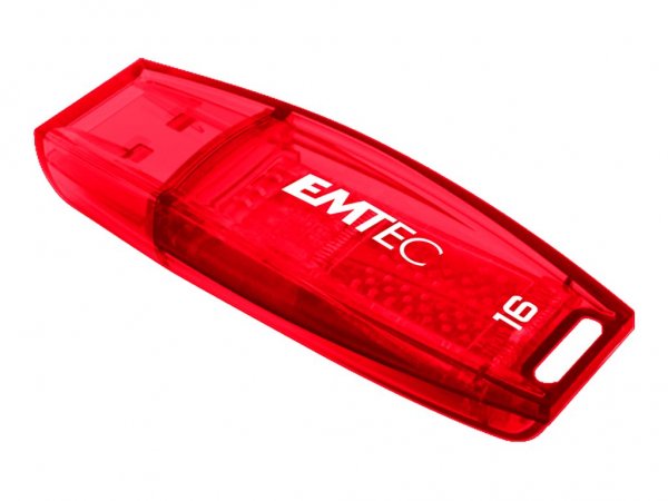EMTEC C410 - 16 GB - USB tipo A - 2.0 - 18 MB/s - Cuffia - Rosso