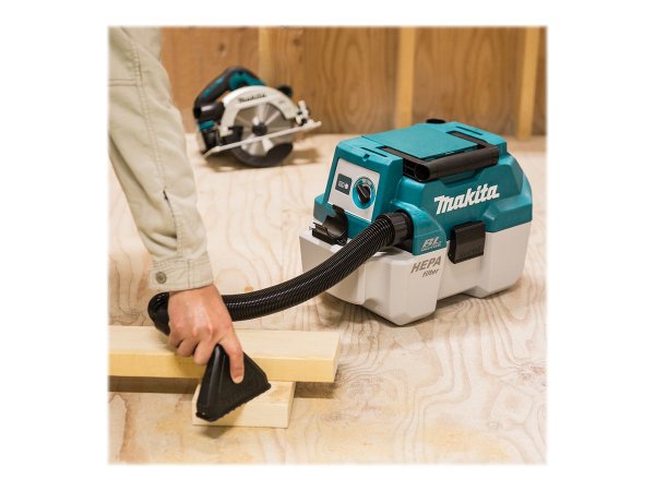 Makita DVC750LZX1 - Secco e bagnato - Blu - Bianco - 7,5 L - 6,7 kPa - 70 mbar - 2,5 m