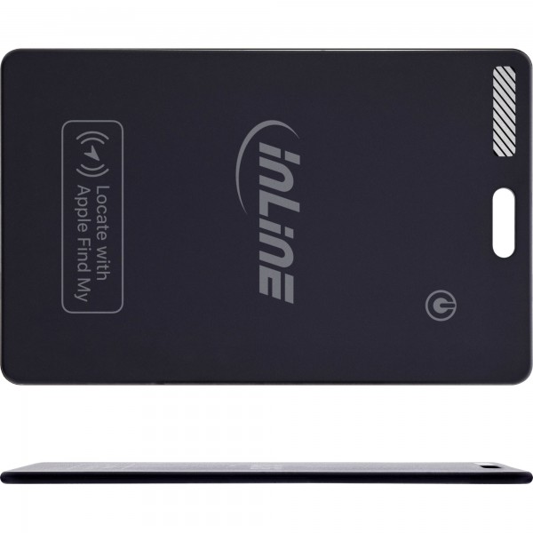 InLine Wallet Finder - smart card per il portafoglio - ricarica Qi - 100mAh - IPX5