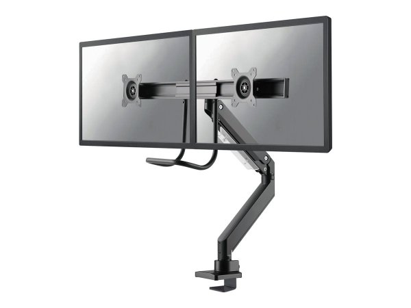 Neomounts NM-D775DXBLACK Braccio per monitor 10-32" - molla a gas - Topfix - 180°-stop - Morsetto/oc
