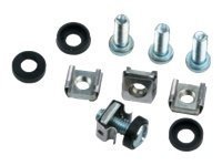 TRITON Set M6 20 screws - washers - captive nuts - Argento