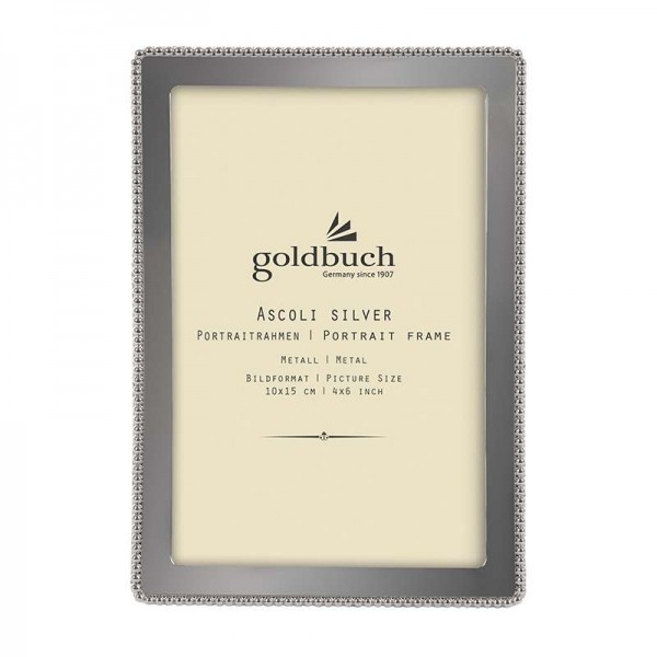 Goldbuch Ascoli silber 10x15 Metallrahmen 980312