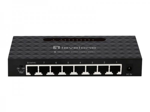 LevelOne GEU-0821 - Gestito - Gigabit Ethernet (10/100/1000) - Full duplex - Montabile a parete