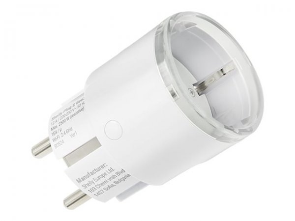 Shelly · Plug & Play""Plug s Gen3 Matter""· weiß