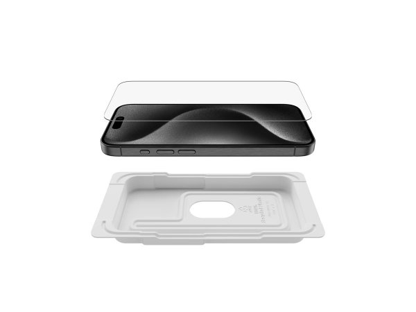 Belkin VETRO TEMPEREDGLASS ANTIMICROBICO PER IPHN 15 PRO - Apple - iPhone 15 Pro - Resistente agli u