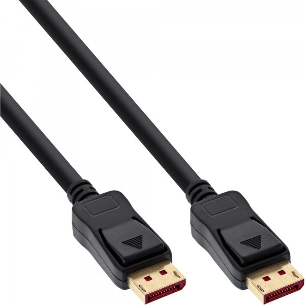 InLine Cavo DisplayPort 1.4 - nero - contatti placcati oro - 0,5 m