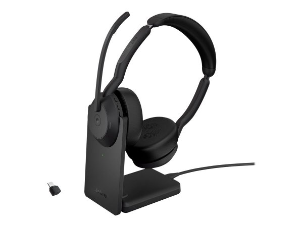 Jabra Evolve2 55 - Con cavo e senza cavo - Ufficio - 20 - 20000 Hz - 130 g - Auricolare - Nero