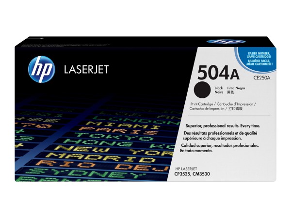 HP 504A - Schwarz - Original - LaserJet - Tonerpatrone (CE250A)
