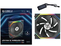 Lian Li UNI fan SL Wireless ARGB PWM Lüfter - Reverse Blade 120 mm schwarz - Case fan - 31 dB