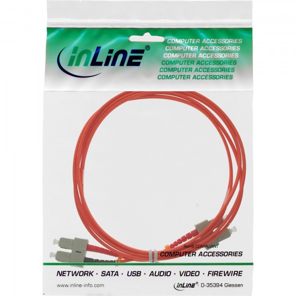 InLine Cavo Duplex - SC/SC 50/125µm - Fibra Ottica OM2 - 15m